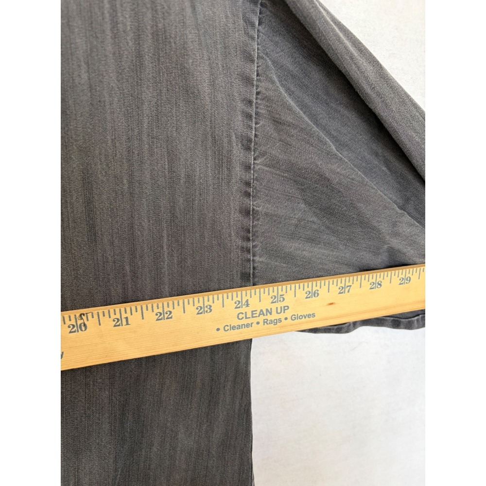 Soft Surroundings Gray Nantucket Tencil Hooded Tunic 1X Lagenlook Oversize - Picture 4 of 8